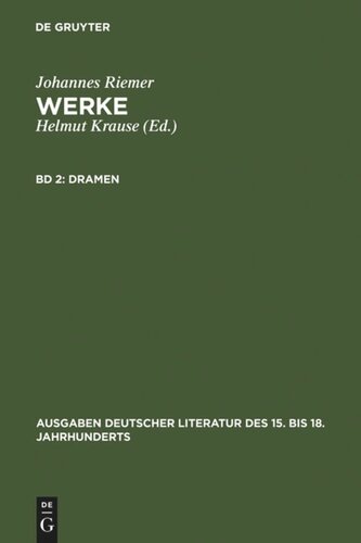 Werke: Band 2 Dramen