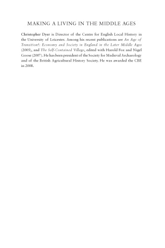 Making a Living in the Middle Ages: The People of Britain 850†“1520