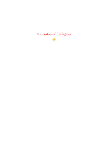 Sensational Religion: Sensory Cultures in Material Practice