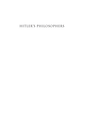 Hitler's Philosophers