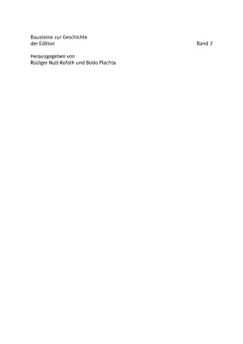 Editionen zu deutschsprachigen Autoren als Spiegel der Editionsgeschichte