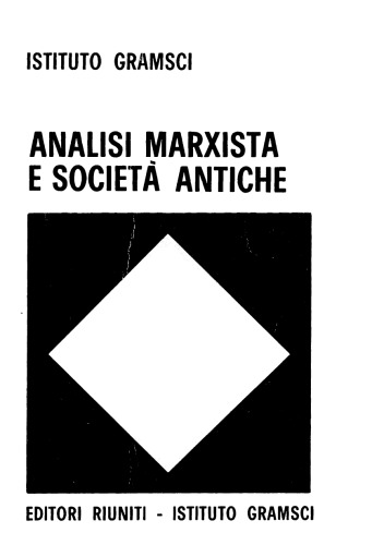 Analisi marxista e società antiche