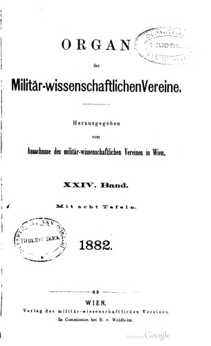 Organ des militär-wissenschaftlichen Vereins