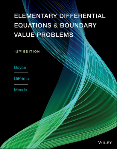 Elementary Differential Equations and Boundary Value Problems