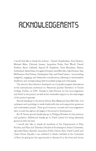 Reading 24: TV against the Clock