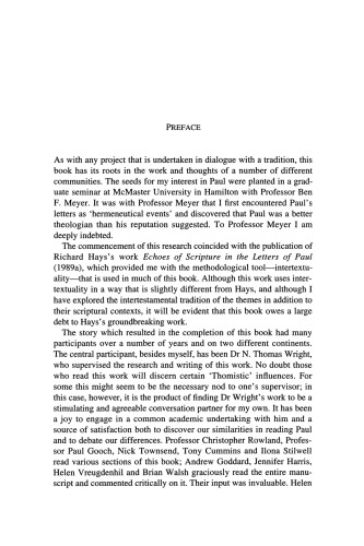 Paul and his Story: (Re)Interpreting the Exodus Tradition