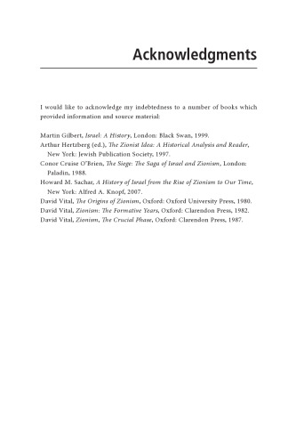Introduction to Zionism and Israel: From Ideology to History
