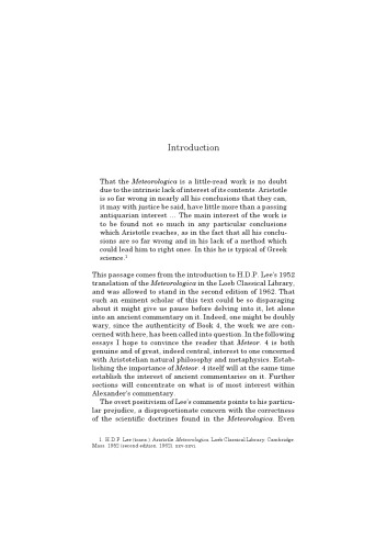 Alexander of Aprodisias: On Aristotle Meteorology 4