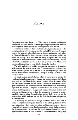 Peace in Their Time: War and Peace in Ireland and Southern Africa