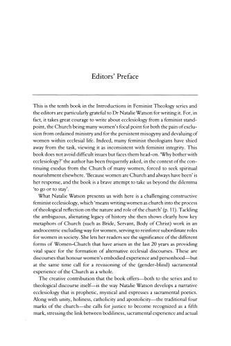 Introducing Feminist Ecclesiology