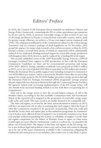 State Aid and the Energy Sector
