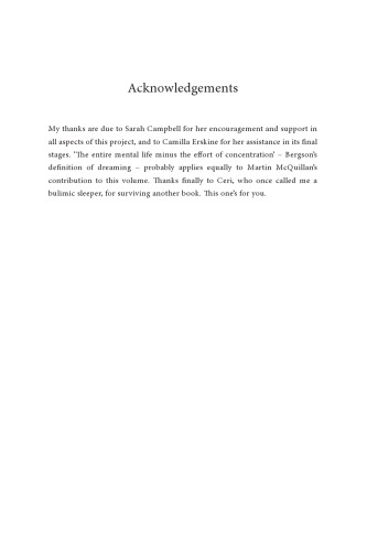 The Poetics of Sleep: From Aristotle to Nancy
