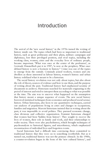 Writing the History of Crime