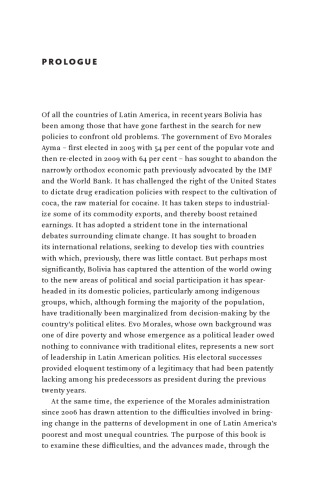 Bolivia: Processes of Change