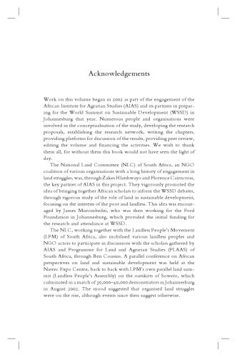 Land and Sustainable Development in Africa: The Green Revolution