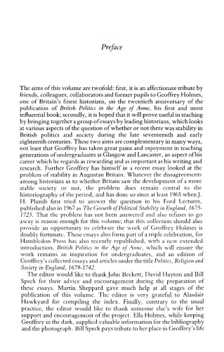 Britain in The First Age of Party 1680-1750