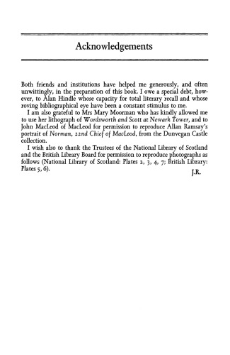 Sir Walter Scott: Landscape and Locality