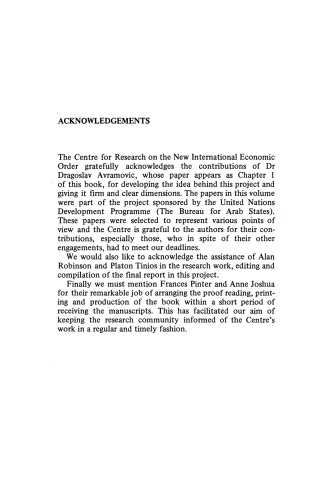 Development Financing: A Framework for International Financial Co-operation