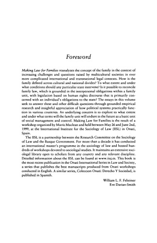 Making Law for Families