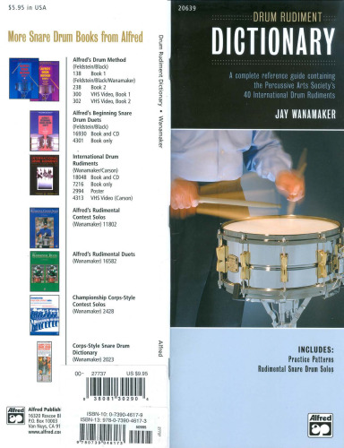 Drum Rudiment Dictionary: A Complete Reference Guide Containing the Percussive Arts Society's 40 International Drum Rudiments