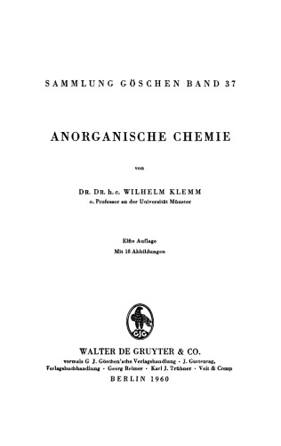 Anorganische Chemie