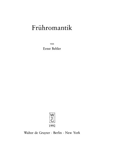 Frühromantik