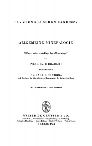 Allgemeine Mineralogie