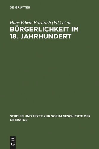 Bürgerlichkeit im 18. Jahrhundert