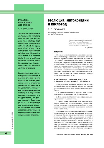 Эволюция, митохондрии и кислород