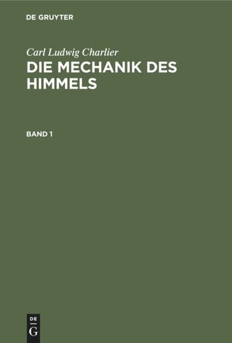 Die Mechanik des Himmels: Band 1