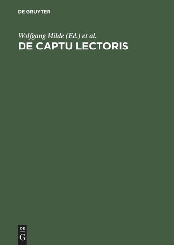 De captu lectoris: Wirkungen des Buches im 15. und 16. Jahrhundert dargestellt an ausgewählten Handschriften und Drucken