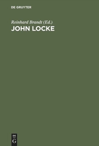 John Locke: Symposium Wolfenbüttel 1979