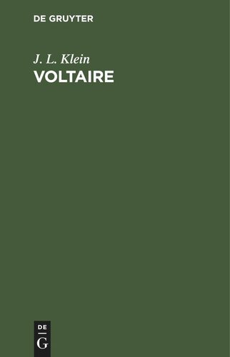 Voltaire: Lustspiel in fünf Akten