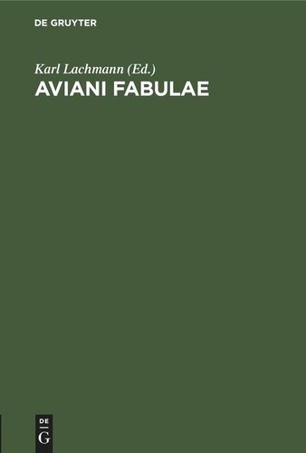 Aviani Fabulae