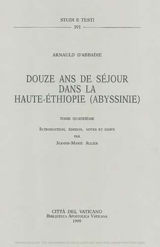 Douze ans de séjour dans la haute-Éthiopie (Abyssinie)