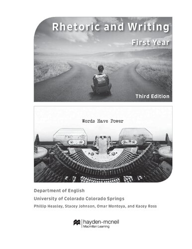 Rhetoric and Writing - First Year