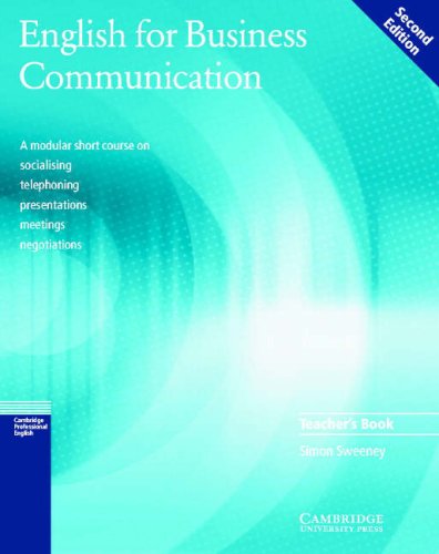 English for Business Communication Teacher's book