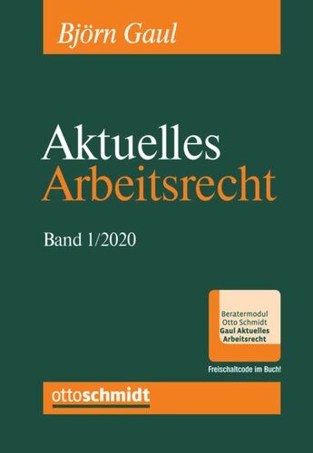 Aktuelles Arbeitsrecht 2020, Band 1