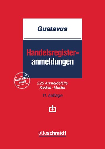 Handelsregister-Anmeldungen: 220 Anmeldefälle, Kosten Muster