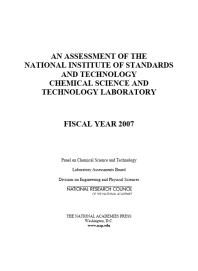 An Assessment of the National Institute of Standards and Technology Chemical Science and Technology Laboratory: Fiscal Year 2007