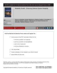 Reliability Growth: Enhancing Defense System Reliability