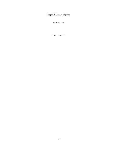 Applied linear algebra
