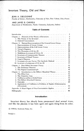 Invariant Theory Old and New