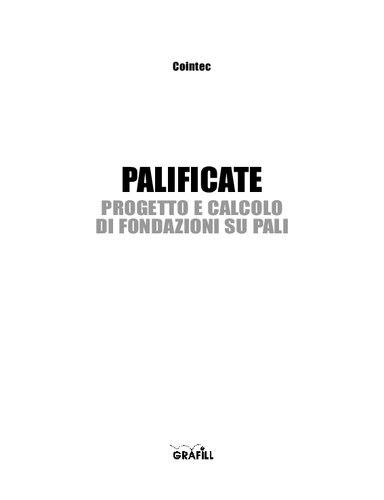Palificate progetto e calcolo di fondazioni su pali