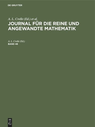 Journal für die reine und angewandte Mathematik: Band 48