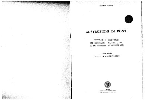 Costruzioni di Ponti: Parte seconda Ponti in Calcestruzzo