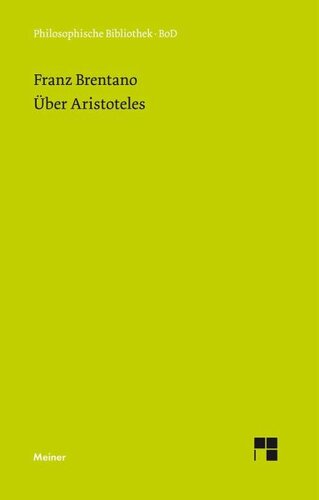 Über Aristoteles: Nachgelassene Aufsätze