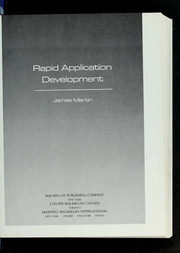 Rapid application development