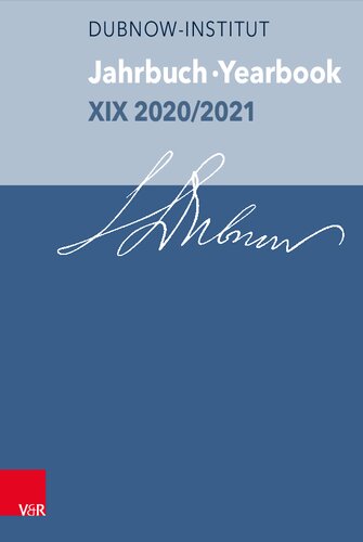 Jahrbuch des Dubnow-Instituts /Dubnow Institute Yearbook XIX 2020/2021