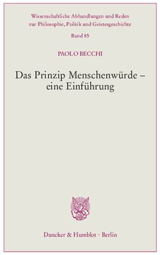Das Prinzip Menschenwürde – eine Einführung